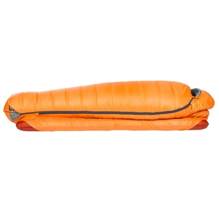 Big Agnes Torchlight EXP 0 Sleeping Bag Side panel closed (sleeping pad not included)