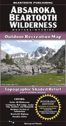 Beartooth Publishing Absaroka Beartooth Wilderness Map 0