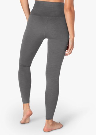 beyond yoga heather rib midi joggers