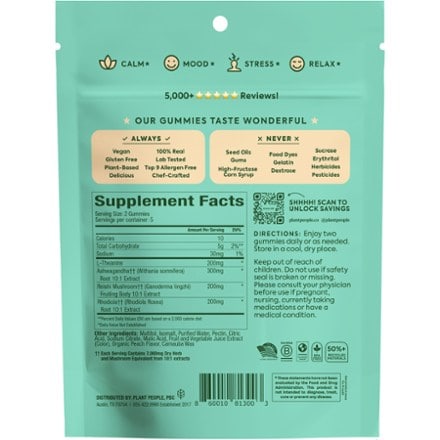 Plant People Wondercalm Mushroom Gummies 1