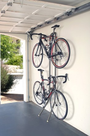 hang bikes on wall in garage