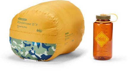 REI Co-op Kindercone 25 Sleeping Bag - Kids' Stuff sack (32oz bottle not included) (Desert Sun)