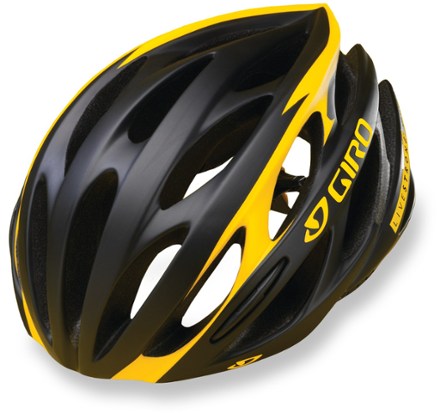 black and yellow bike helmet