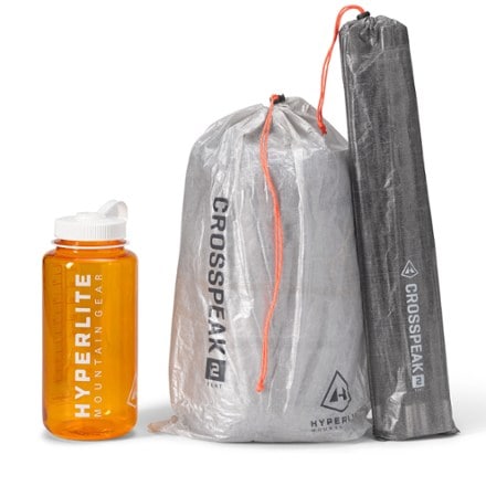 Hyperlite Mountain Gear Crosspeak 2 Tent 32 fl. oz. water bottle for scale (not included)