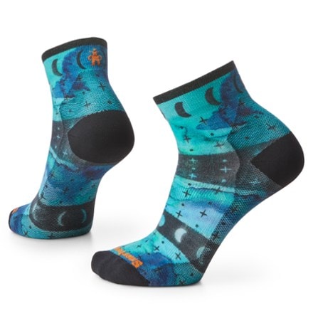 Smartwool Bike Zero Cushion Celestial Print Ankle Socks - Women's 0