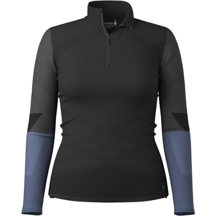 Smartwool Intraknit Thermal Merino Colorblock Quarter-Zip Base Layer Top - Women's 0