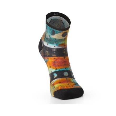 Smartwool Bike Zero Cushion Celestial Print Ankle Socks - Women's 1