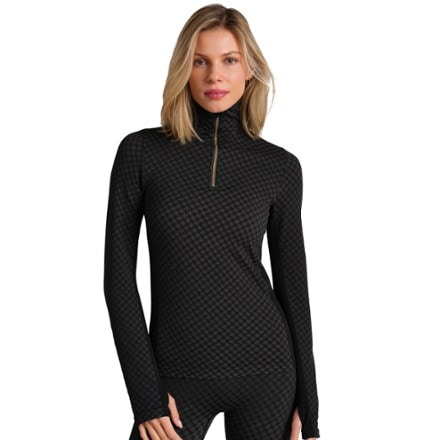 RHONE Apres Houndstooth Quarter-Zip Base Layer Top - Women's 1