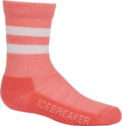 Icebreaker Hike Light Crew Macro Stripe Socks - Kids' 0