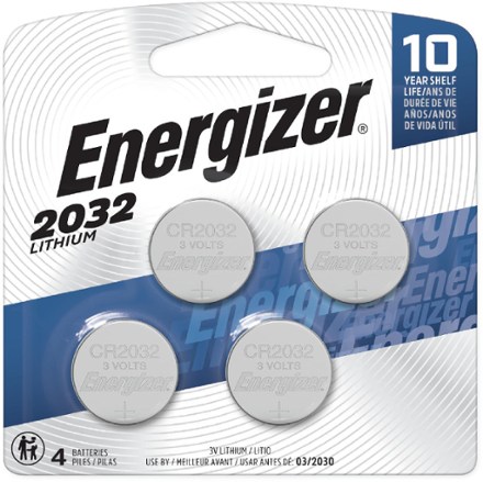 Energizer CR2032 Coin Cell Lithium Batteries - Package of 4 0