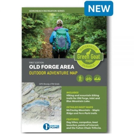 Green Goat Maps Old Forge Area Outdoor Adventure Map 0