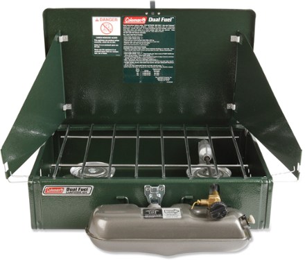 Coleman Guide Series Dual-Fuel 2-Burner Camp Stove Alternative View (Green)