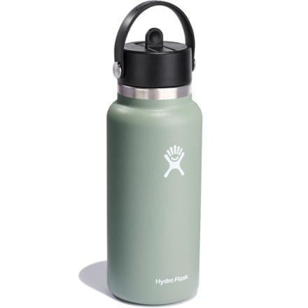 Hydro Flask Wide-Mouth Vacuum Water Bottle with Flex Straw Cap - 32 fl. oz. 0