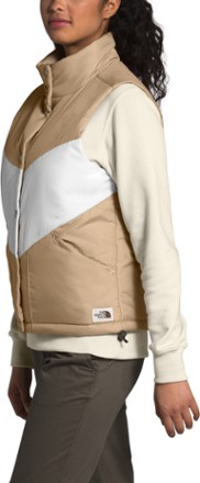 north face khaki vest