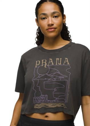 prAna Everyday Vintage-Washed Graphic Crop T-Shirt - Women's 4