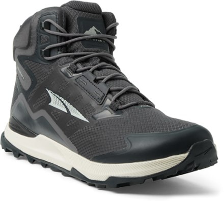 Altra Lone Peak ALL-WTHR Mid 2 Hiking Boots - Men's 3/4 view (Black)