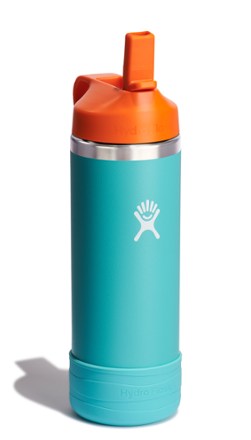 Hydro Flask Kids' Wide-Mouth Water Bottle with Straw Cap and Bottle Boot - 18 fl. oz. 1