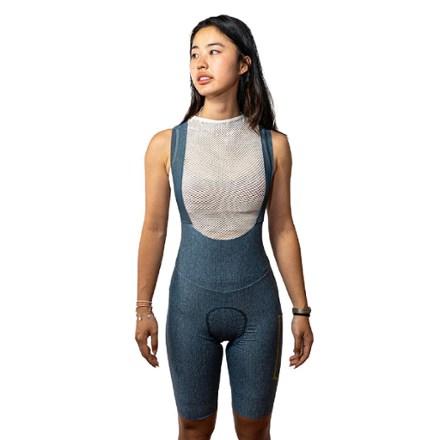 Ostroy Women's Denim Cycling Bib Shorts