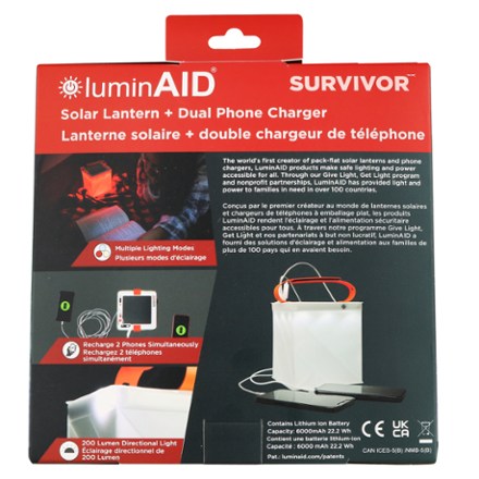 LuminAID Survivor Quick Inflate Solar Lantern with Dual Phone Charger 5