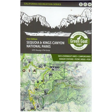 Green Goat Maps Sequoia & Kings Canyon National Parks Map - 1st Edition 0