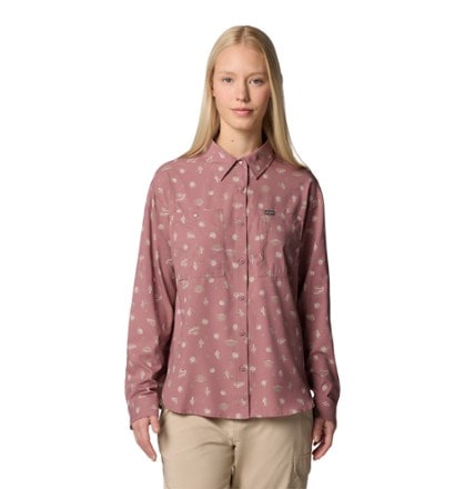 Columbia Silver Ridge Utility Patterned Long-Sleeve Shirt - Women's 0