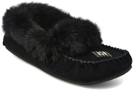 Manitobah Faux Fur Street Suede Moccasins - Women's 1