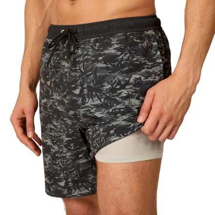 Free Country Contrast Elastic Swim Shorts - Men's 1