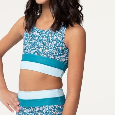 Nani Mini Cut Back Crop Swimsuit Set - Girls' 3