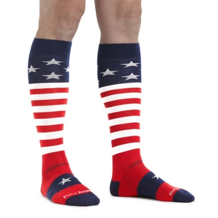 Darn Tough Captain Stripes Over-the-Calf Midweight Ski and Snowboard Socks - Men's 1