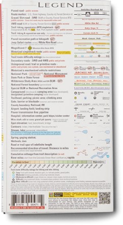 Latitude 40 Maps Moab West Trails Recreation Topo Map - 6th Edition 1