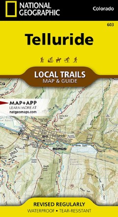 National Geographic Telluride Local Trails Map & Guide 0