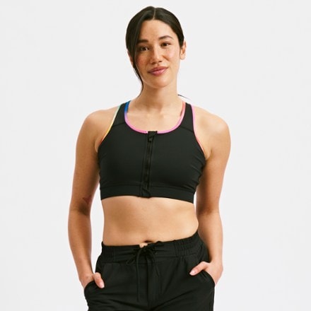 TomboyX Racerback Zip Swimsuit Top 1