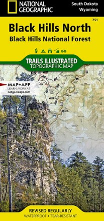 National Geographic Black Hills Northeast Trail Map 0