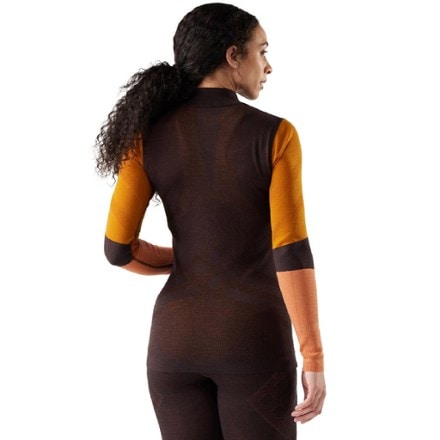 Smartwool Intraknit Thermal Merino Colorblock Quarter-Zip Base Layer Top - Women's 3