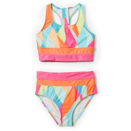 Nani Swimwear Mini Cut Back Crop Swimsuit Set - Girls' 0