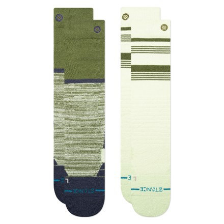 Stance Backside Mid Poly OTC Snow Socks - 2 Pairs 0