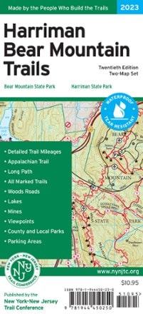 New York New Jersey Trail Harriman-Bear Mountain Trails Map Set - 2023 - 20th Edition 0