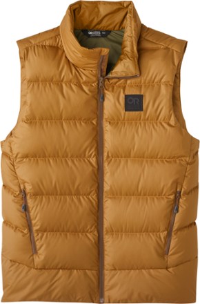 yellow puffer vest mens