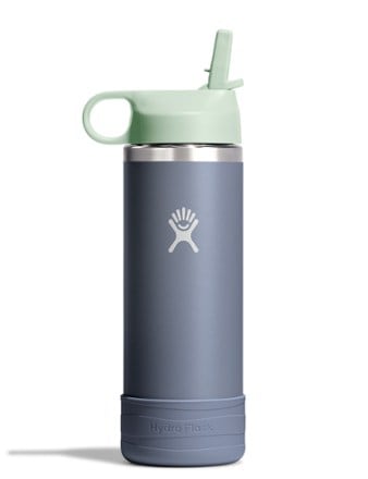 Hydro Flask Kids' Wide-Mouth Vacuum Water Bottle with Straw Cap and Bottle Boot - 18 fl. oz. 0