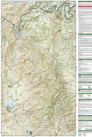 National Geographic Mazatzal and Pine Mountain Wilderness Areas Topographic Map 1