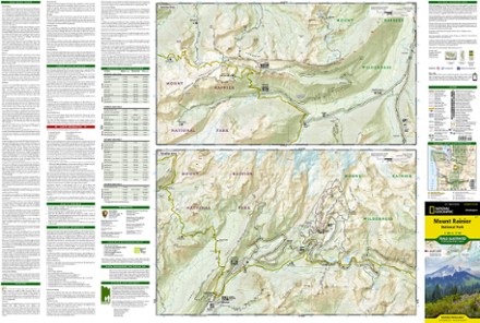 National Geographic Mount Rainier National Park Trail Map 2