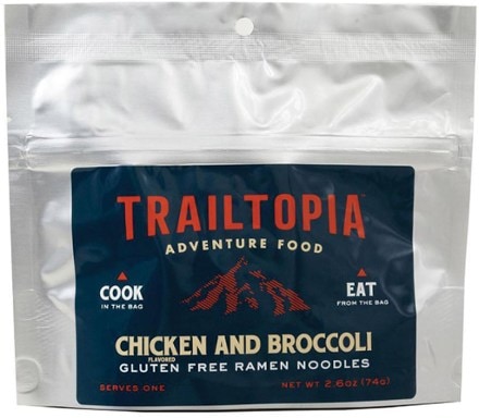 Trailtopia Gluten-Free Ramen Noodles with Chicken Flavor and Broccoli - 1 Serving 0