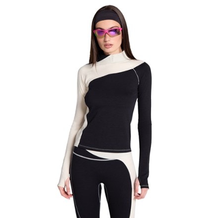 SENIQ Wool Sculpt Merino Mock-Neck Long-Sleeve Base Layer Shirt - Women's 0