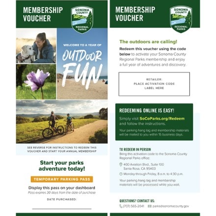 Sonoma County Regional Parks Membership - Senior 0
