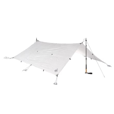 Hyperlite Mountain Gear Flat Tarp Trekking poles not included