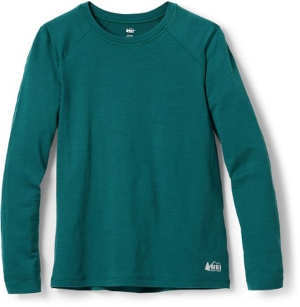 REI Co-op Merino Midweight Base Layer Crew Top - Kids' 0
