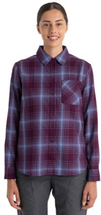 Icebreaker Merino 200 Dawnder Long-Sleeve Flannel Plaid Shirt - Women's 1