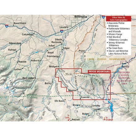 Cairn Cartographics Pryor Mountains Map 2