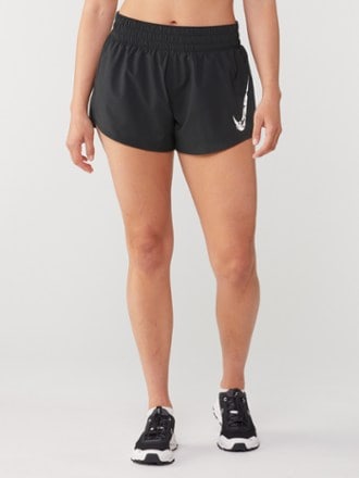 Nike One Swoosh HBR Mid-Rise Brief-Lined Shorts - Women's 1