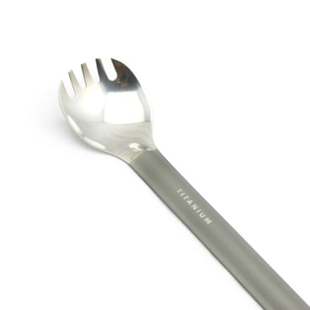 TOAKS Titanium Long Handle Spork with Polished Bowl 1